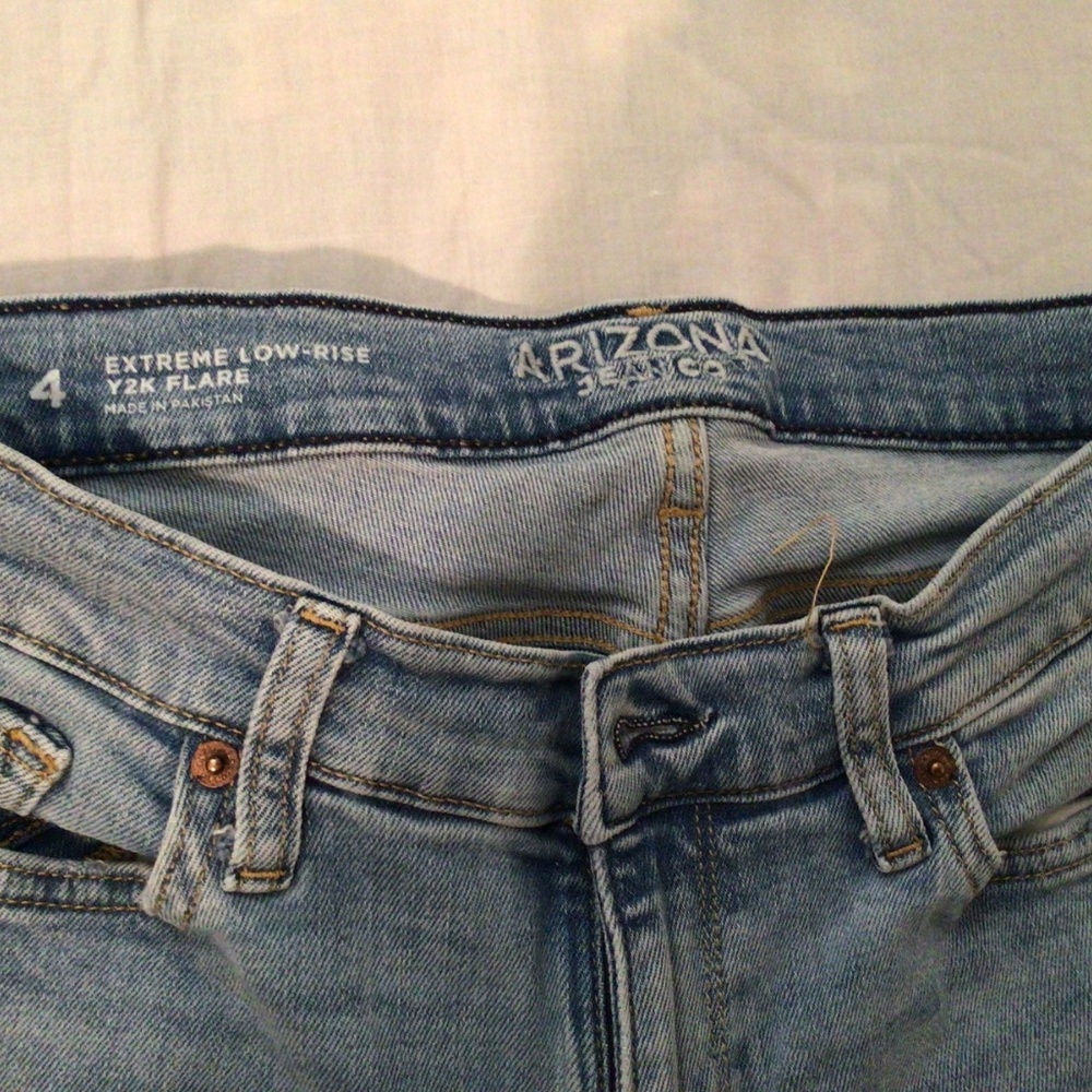 Preowned Arizona Low Rise Jeans S4 Flare - Picture 2 of 7